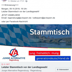 JA Ostbayern Stammtisch